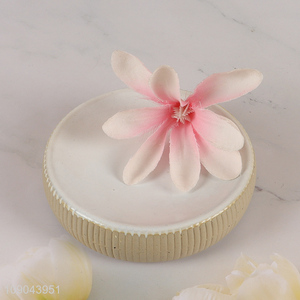 High Quality Round Ceramic Soap Dish Soap Holder for Shower Bathroom