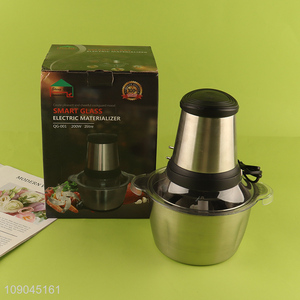 Most popular stainless steel blade 2L food chopper electric meat grinde