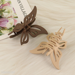 Hot selling multicolor butterfly hair claw clips hair accessories for girls