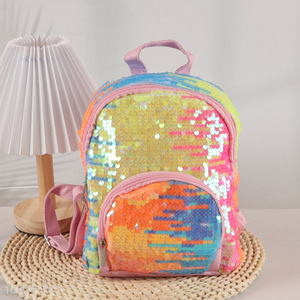 High Quality Sequin Backpack Glitter Bookbag School Bag Fashion Daypack