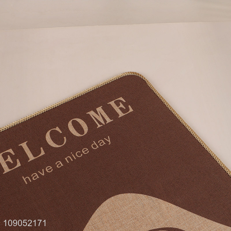 Good quality welcome home hotel anti-slip floor mat door mat for sale