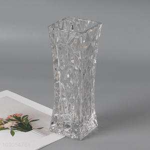 Hot items clear glass tabletop decoration hydroponic vase flower vase