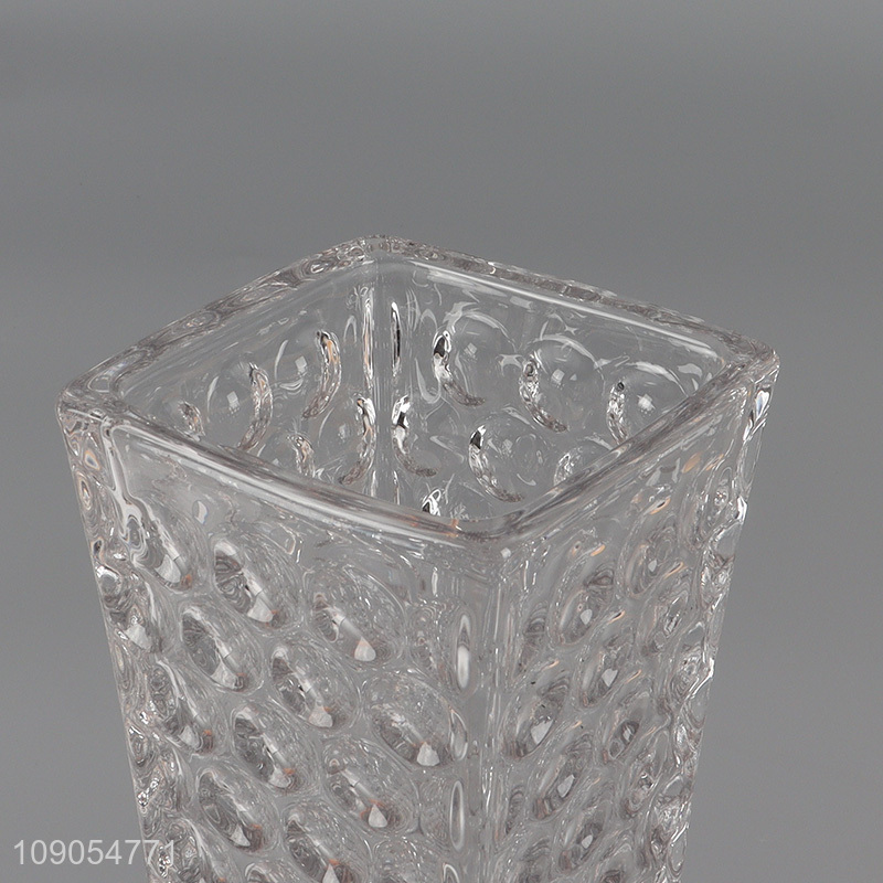 High quality glass flower vase tabletop decorative glass floral vase