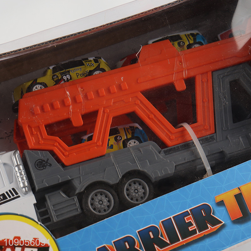 China Imports Carrier Truck Vehicle Toy Set for Kids Boys Age 3+