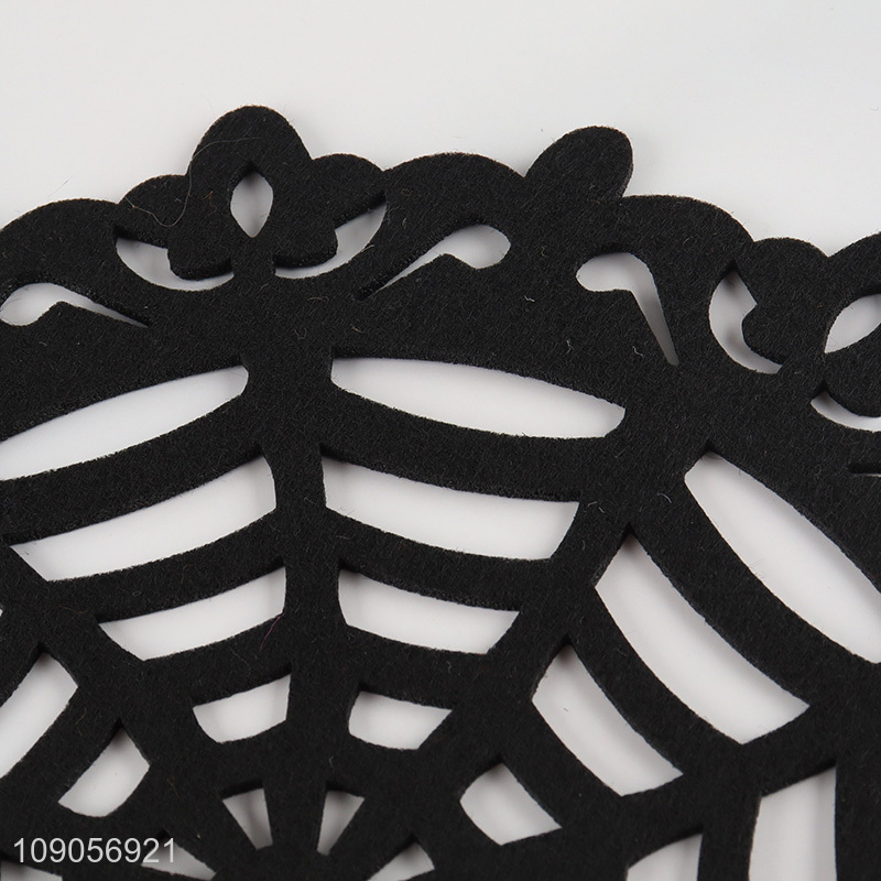 New Arrival Halloween Placemats Non-Woven Spider Web Placemats for Dinner Table Decor