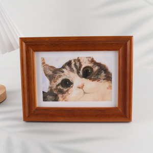 Factory Price 6X8 Inch Resin Picture Frame Imitation Wood Grain Photo Frame