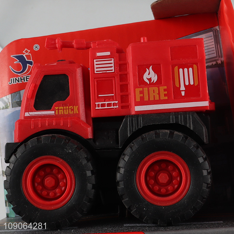 Hot selling kids city fire engine truck inertial car toys wholesale