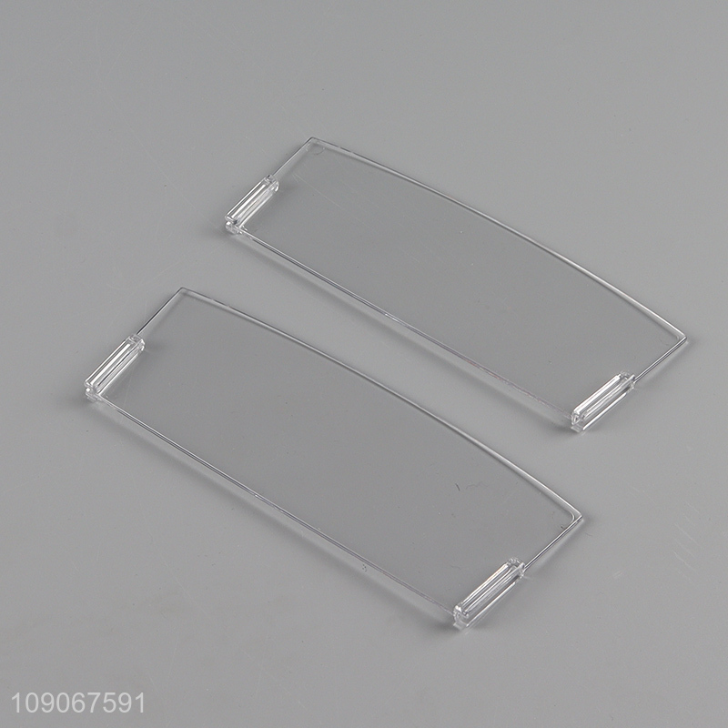 Factory price clear plastic desktop organizer storage box with mini wheels