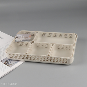 China products 6pcs desktop organizer home office storage basket
