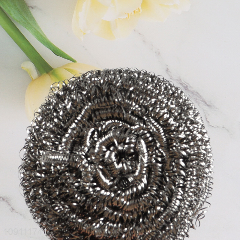 Factory Price 3 Pieces Stainless Steel Wool Scrubbers Kitchen Cleaning Tools