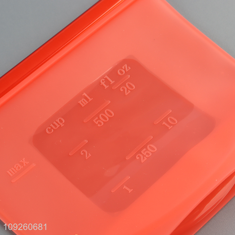 Factory Price Reusable Silicone Freezer Bag Silicone Food Storage Bag