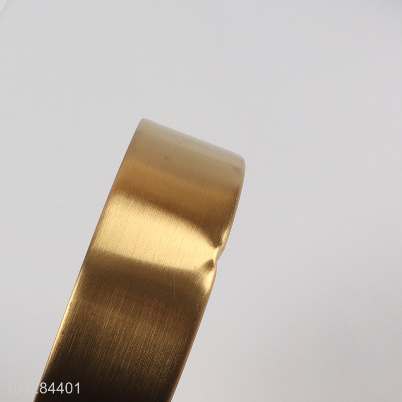 Good selling round golden stainless steel smoking ashtray wholesale