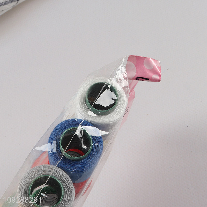 Yiwu market multicolor polyester embroidery thread sewing thread