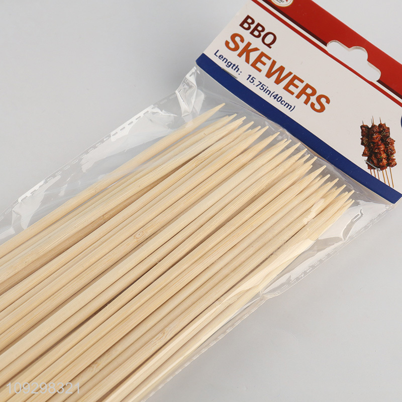 Hot selling 50pcs bamboo barbecue skewers set
