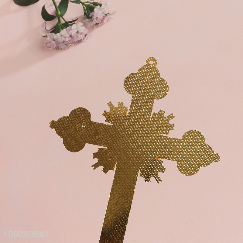 Yiwu market home decor cross alloy crafts ornament
