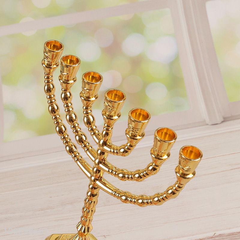 Top selling home decor alloy candle holder ornament