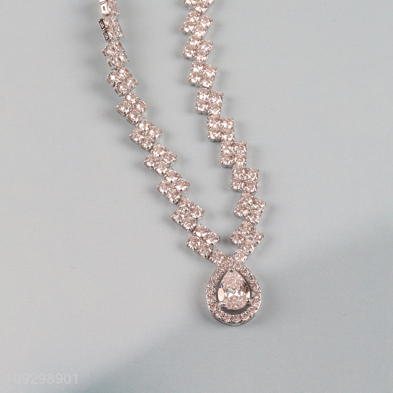 Good quality fashion accessories alloy necklace for ladies