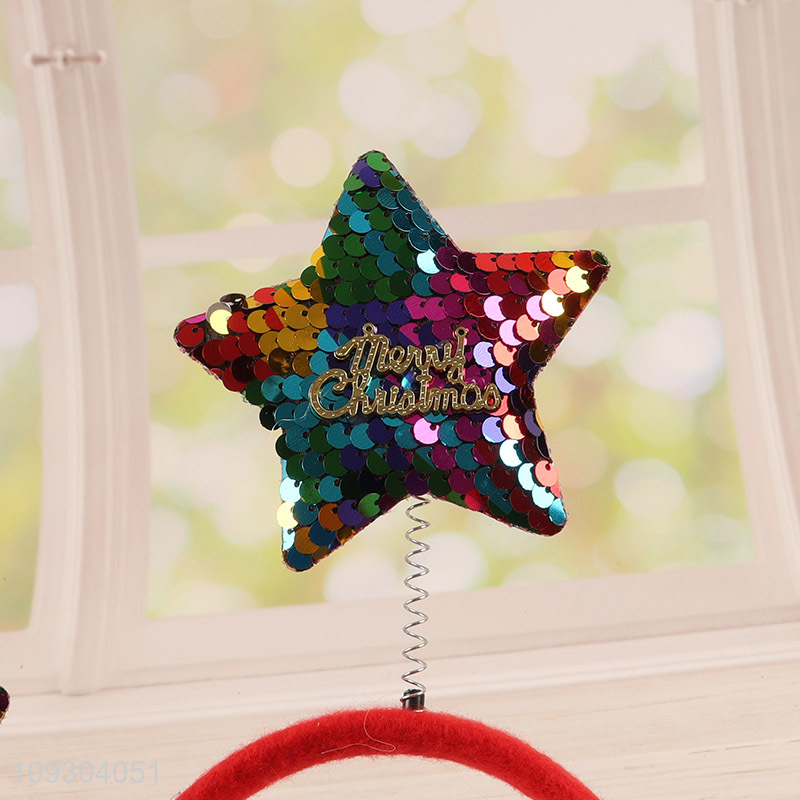 Good price star christmas hair hoop hair accessories