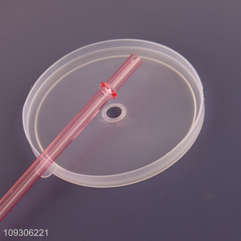 Hot items 600ml cartoon plastic water cup straw cup