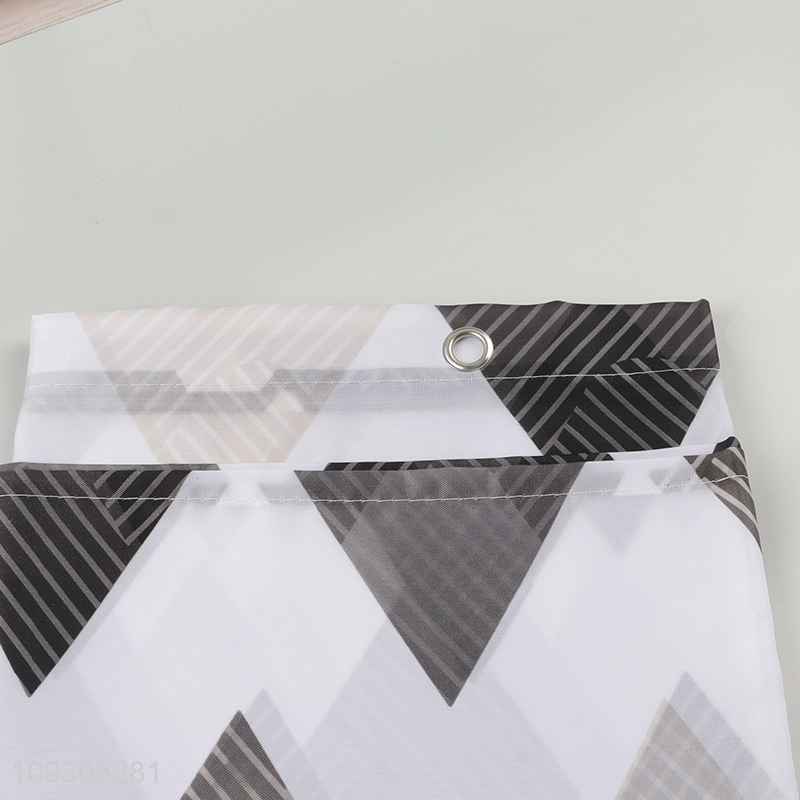 Factory price polyester waterproof bathroom shower curtain
