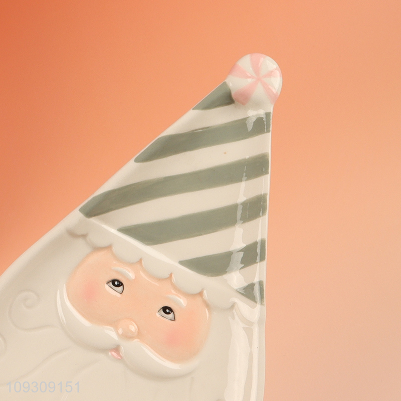 Factory supply christmas series ceramic tableware plate