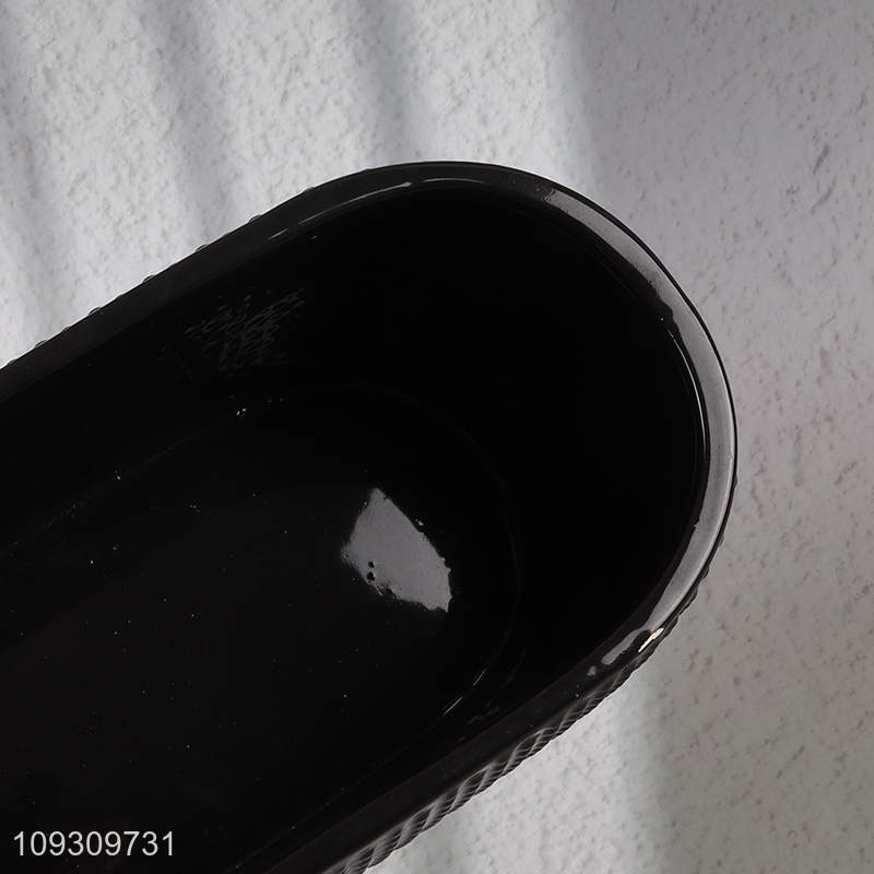 Top sale black flower pot plants pot for garden decoration