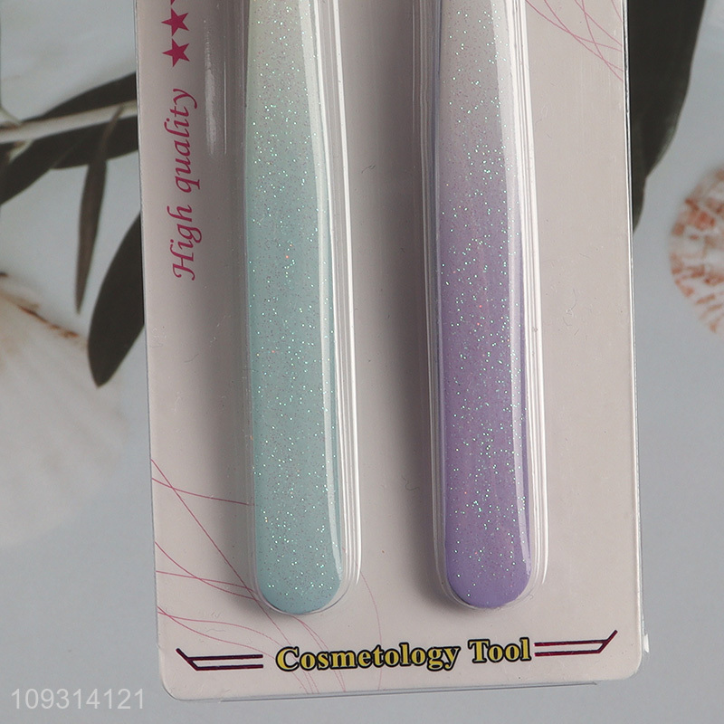 Hot items professional 2pcs eyebrow tweezers set