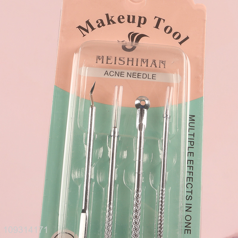 Top selling 4pcs blackhead extractor set for skin care