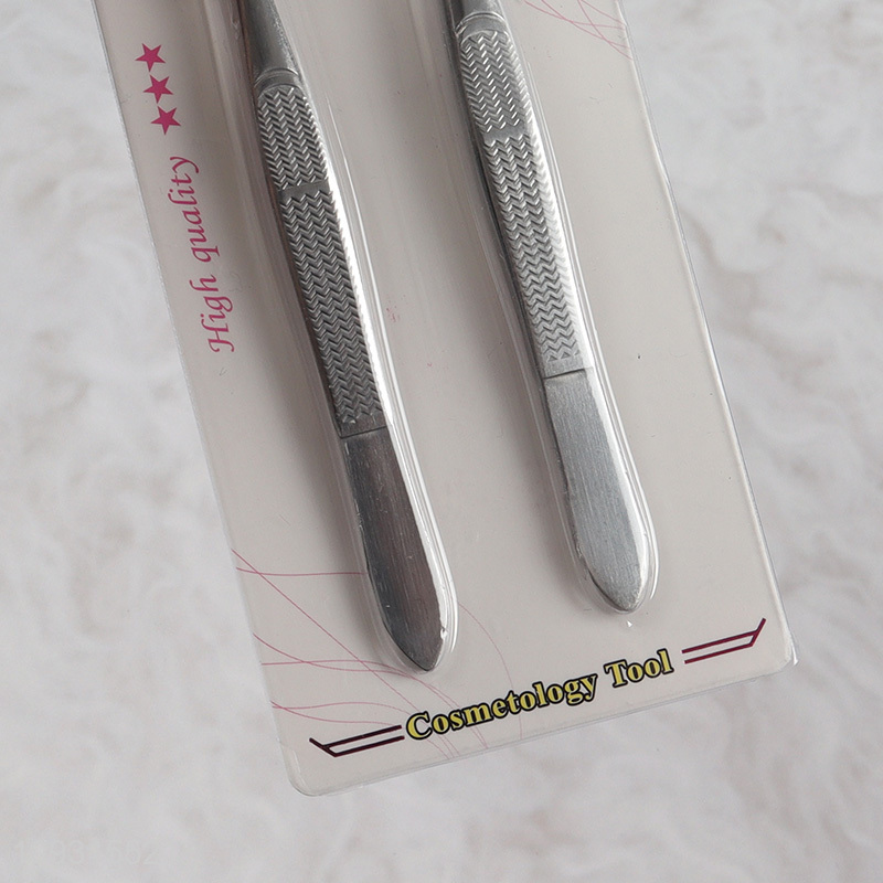 Good price 2pcs eyebrow tweezers makeup tool set