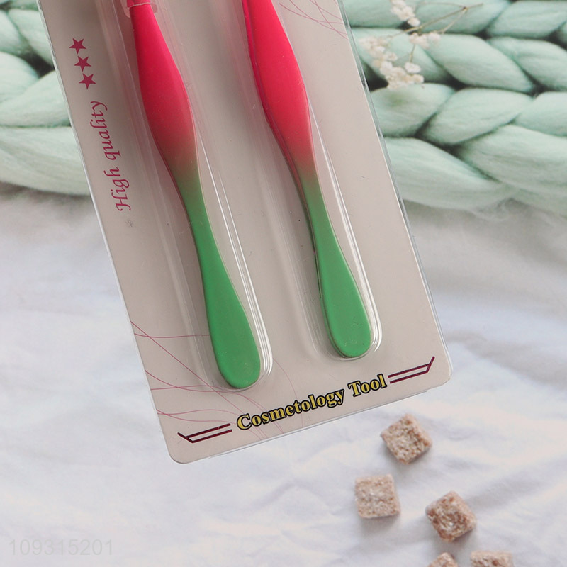 Top selling 2pcs eyebrow tweezers eyebrow clamps set