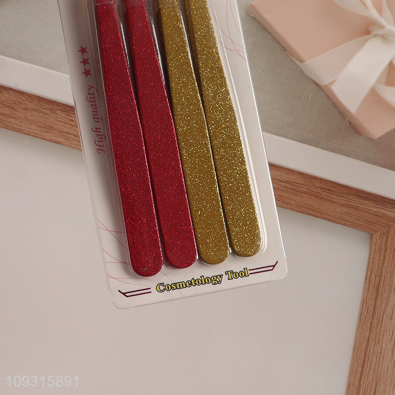 Top sale 4pcs eyebrow tweezers for makeup tool