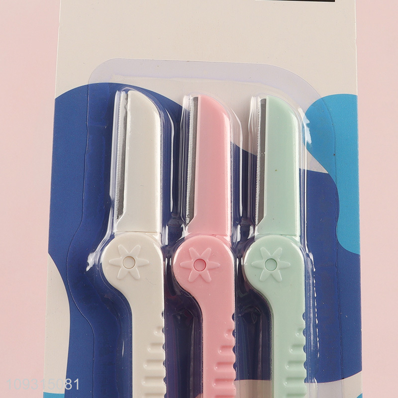 China products 3pcs eyebrow trimmer eyebrow razor set