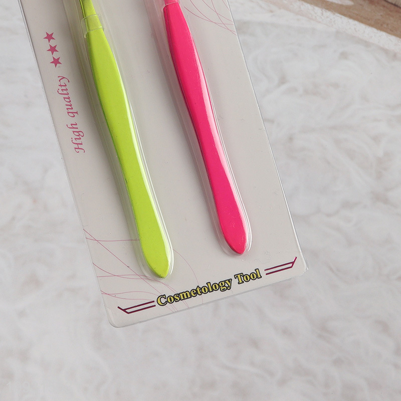 Top products 2pcs eyebrow tweezers makeup tool set