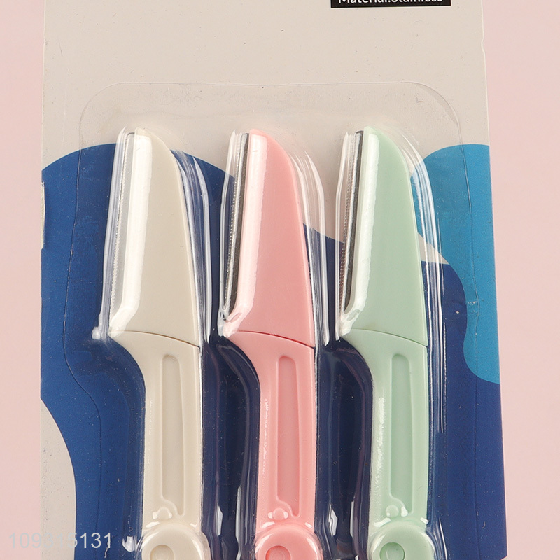 China wholesale 3pcs eyebrow trimmer eyebrow razor set