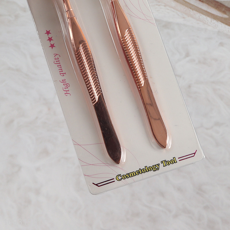Good selling 2pcs eyebrow tweezers makeup tool set
