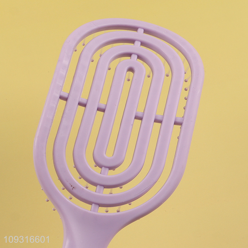 Low price multicolor hollow hair comb hair brush