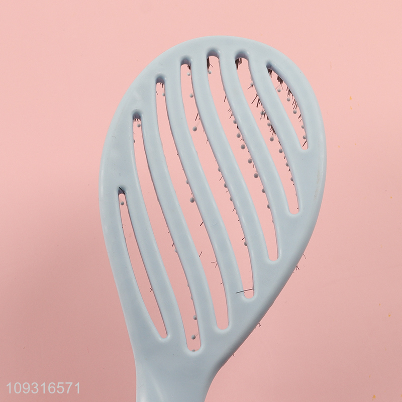 High quality multicolor hollow hair comb hair brush