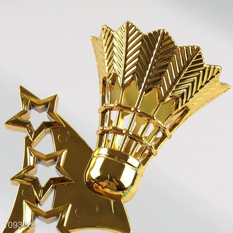 Top quality plastic crafts plastic golden trophy