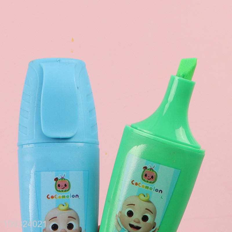 Good sale children cartoon highlighter pen set