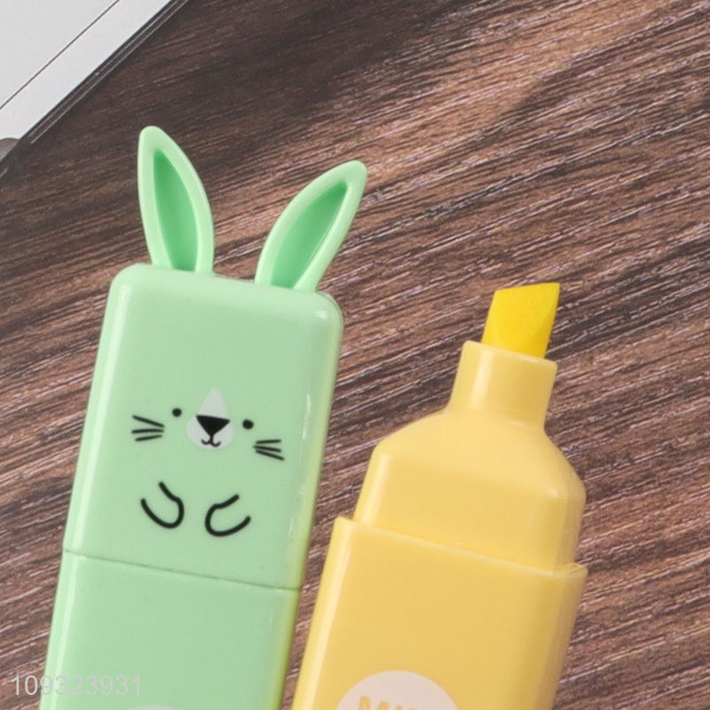 China factory 4colors cartoon highlighter pen set