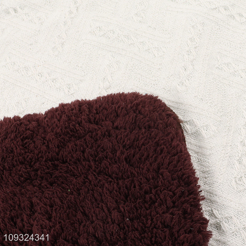 Good selling plush floor mat door mat for home