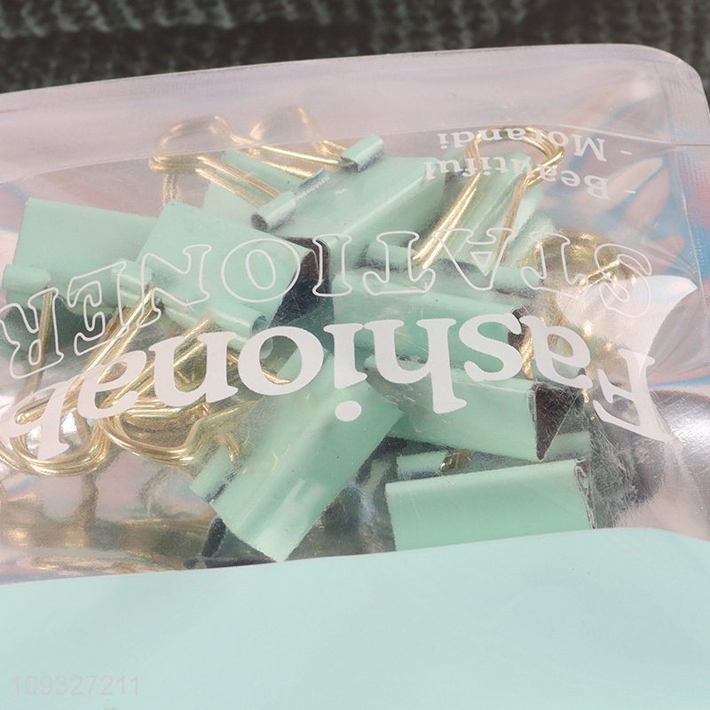 New arrival fashion school office stationery clips set