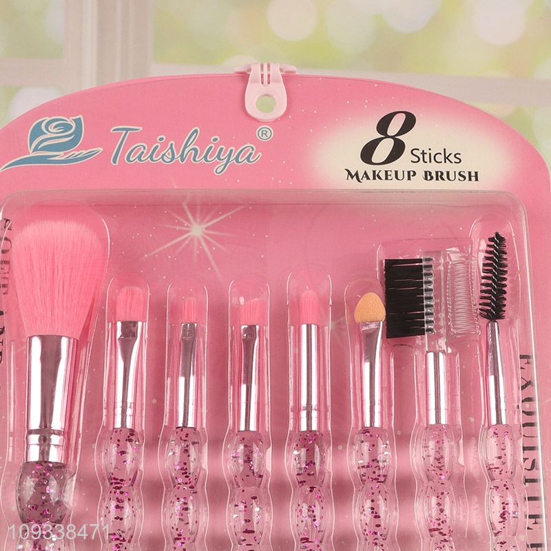 Best selling 8pcs cosmetic brush set for makeup tool