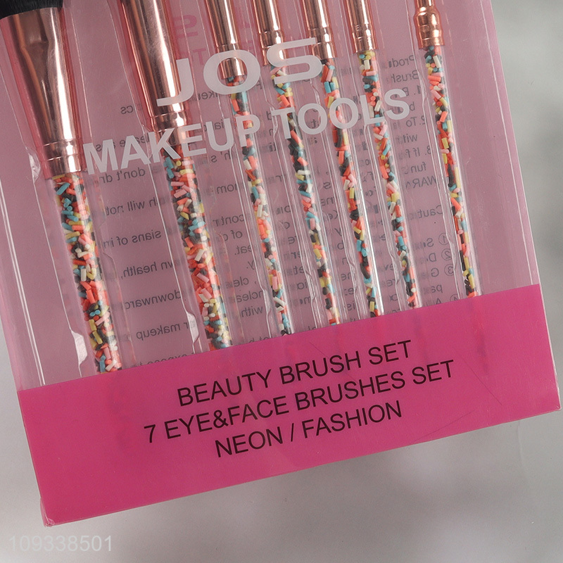 Low price 7pcs cosmetic brush set for makeup tool