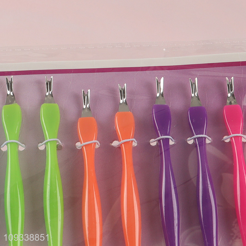 Top quality multicolor nail care supplies cuticle pusher