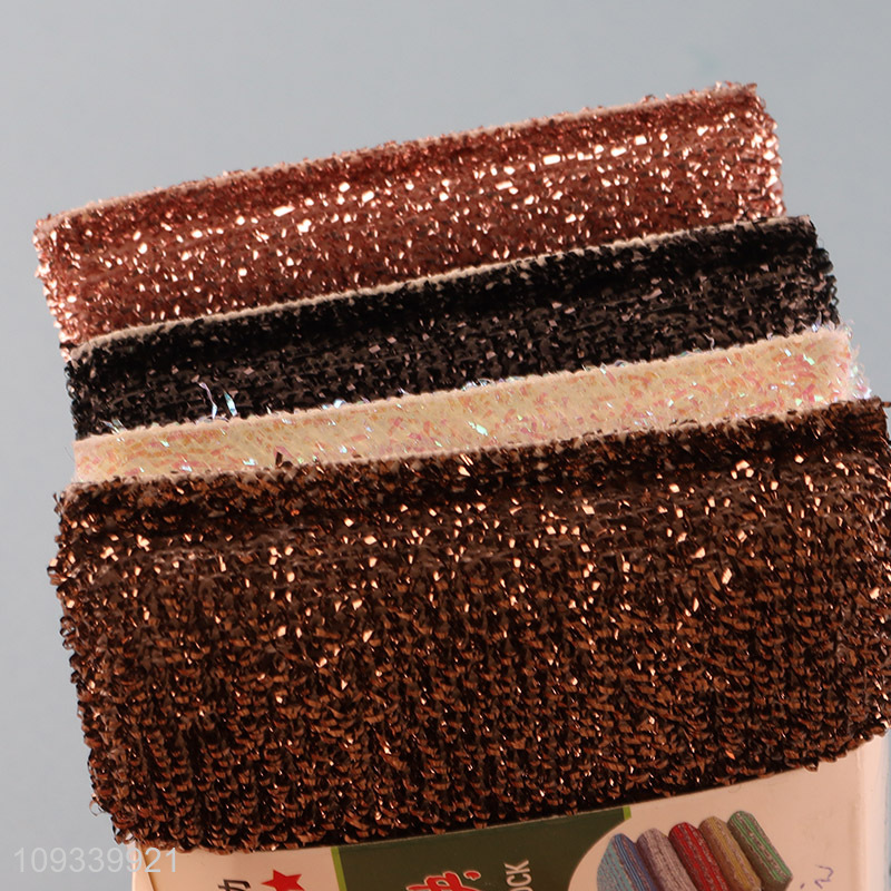 Top quality 4pcs kitchen dish washing scouring pad kit