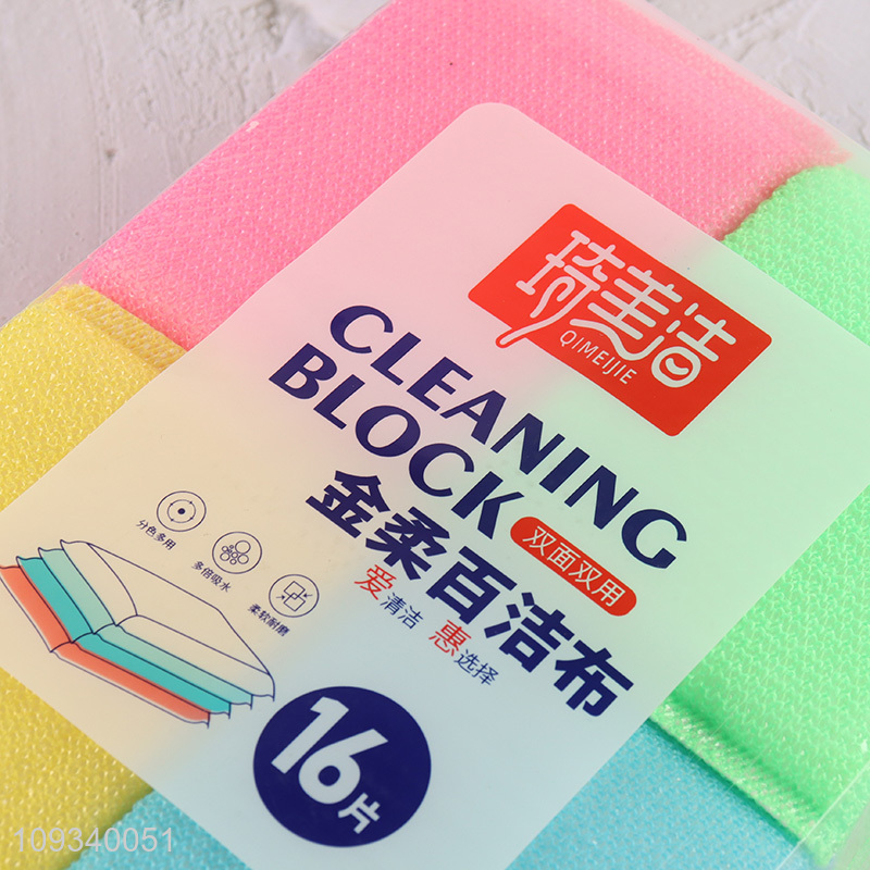 Good price 16pcs kitchen dish washing scouring pad