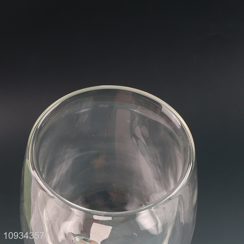 Low price glass water cup drinking cup with handle