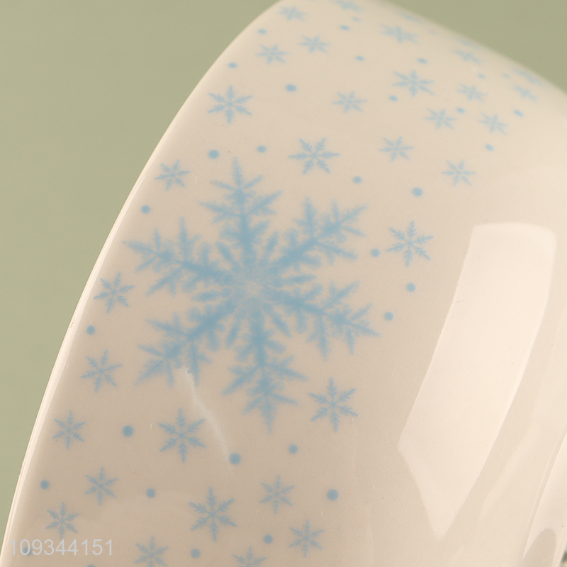 China wholesale ceramic bowl snowflakes tableware bowl