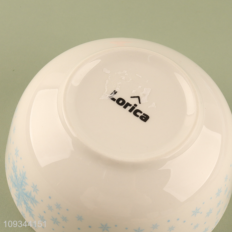 China wholesale ceramic bowl snowflakes tableware bowl
